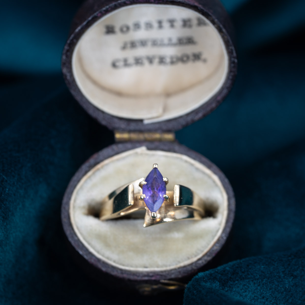 High Profile Marquis Amethyst Ring