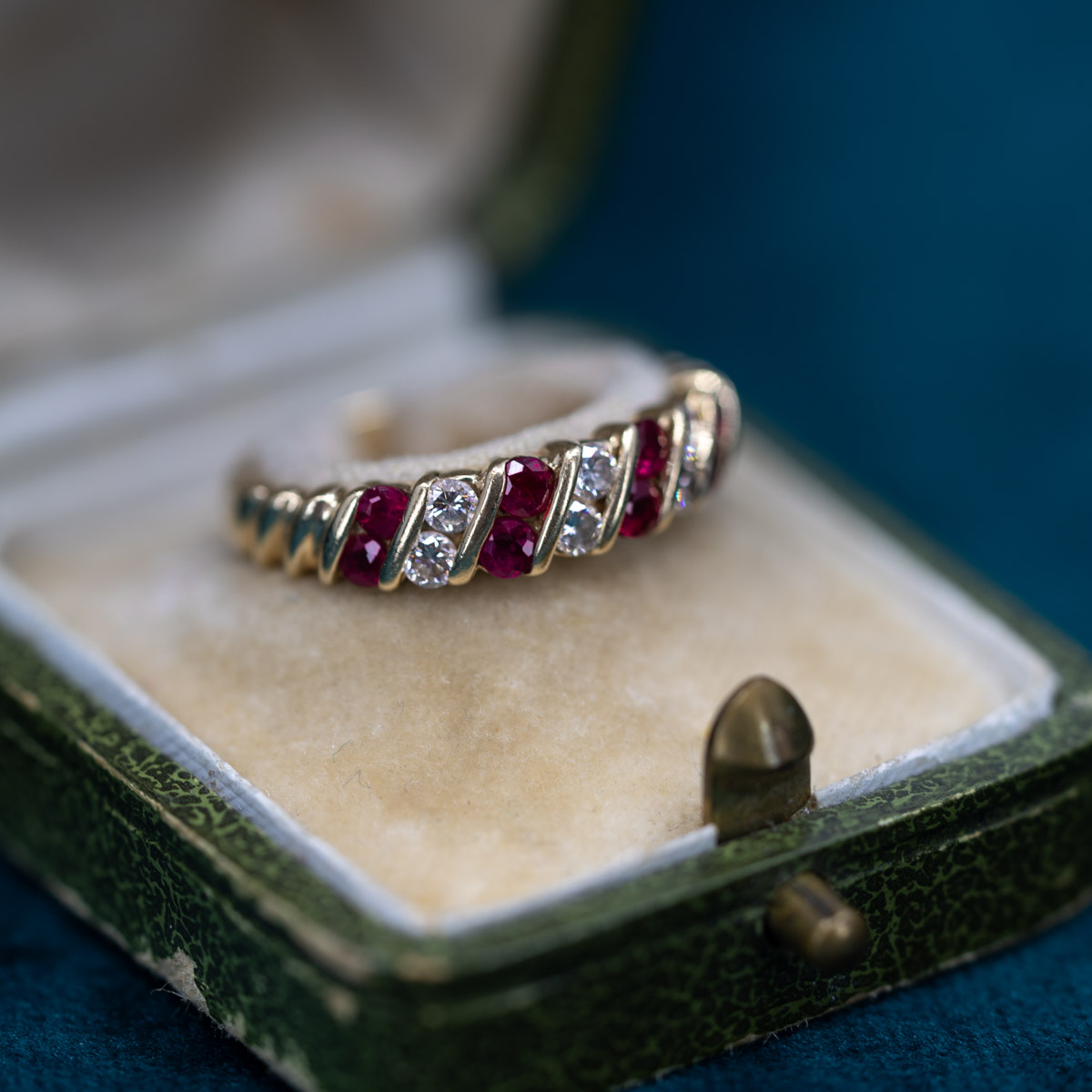Burmese Ruby & Diamond Band