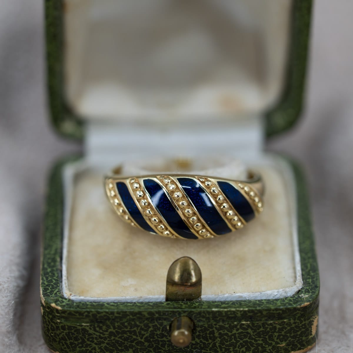 Vintage Striped Enamel Band