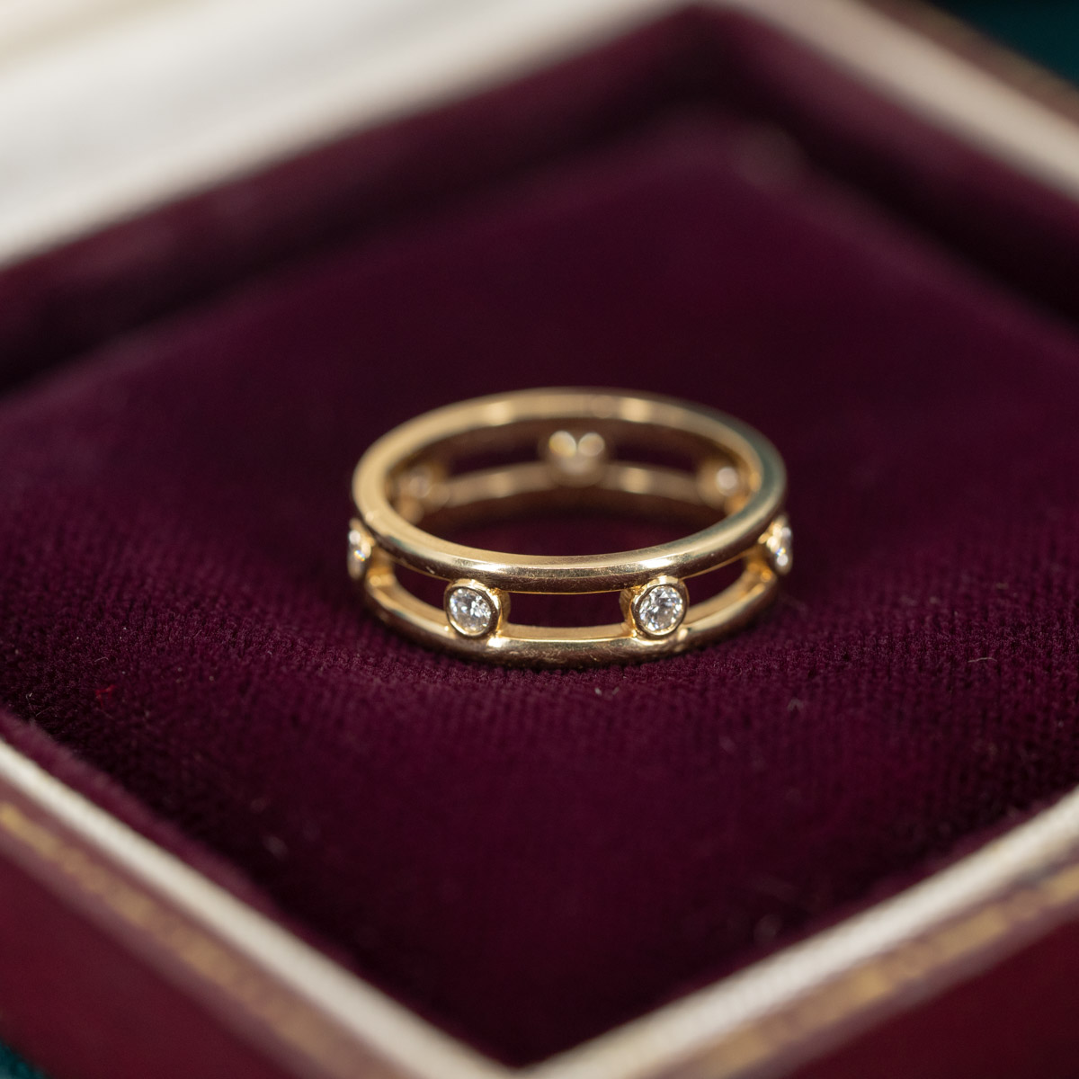 Dainty Seven-Diamond Band