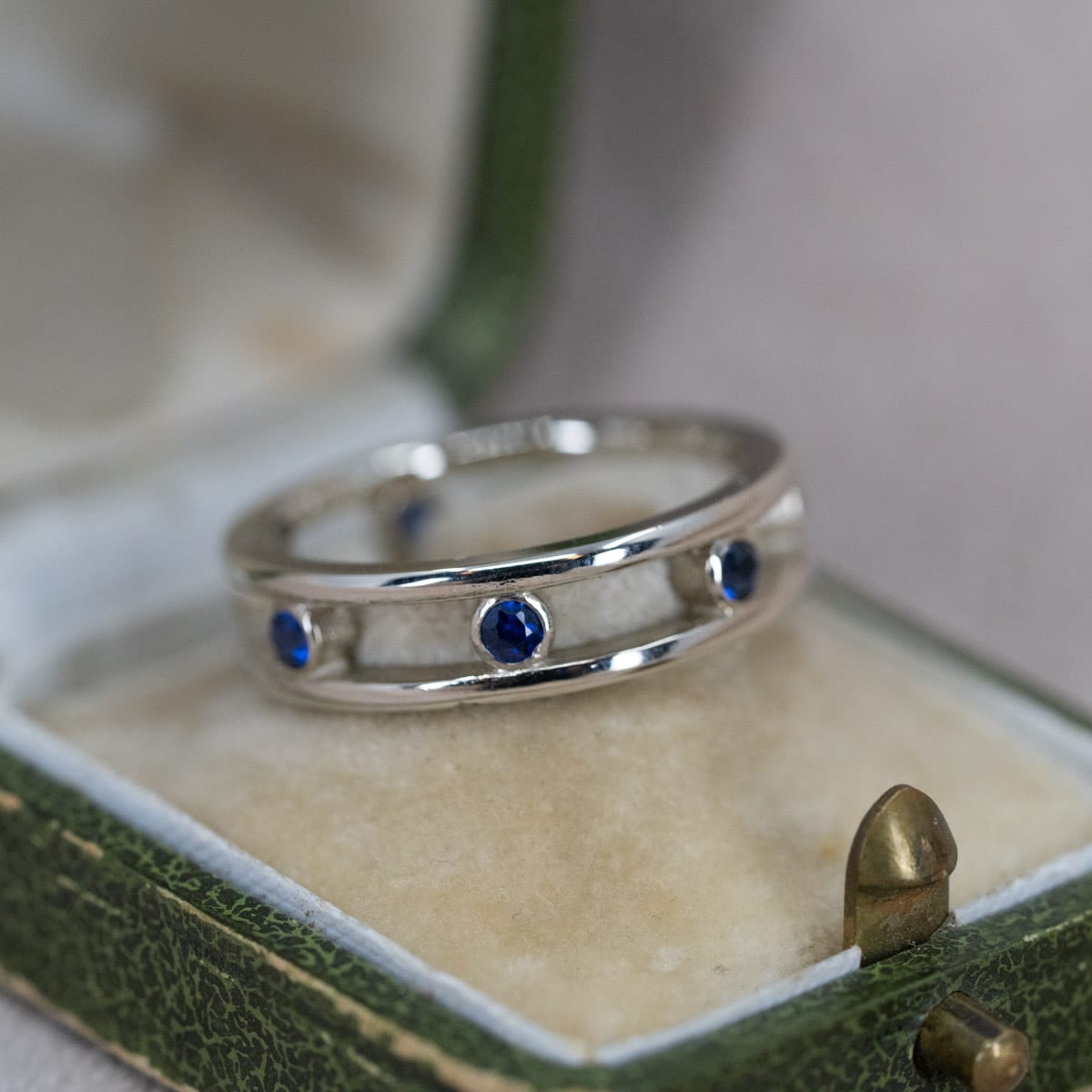 Dainty Seven-Sapphire Band