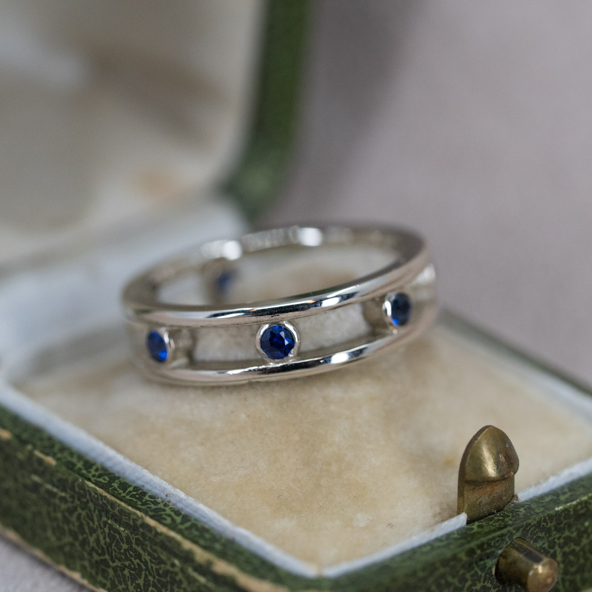 Dainty Seven-Sapphire Band