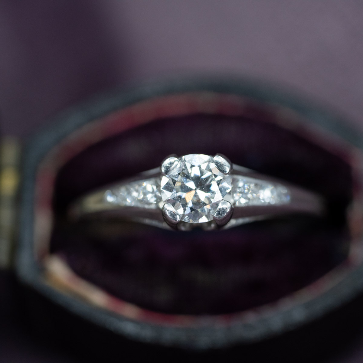 Simple Old European Cut Diamond Ring
