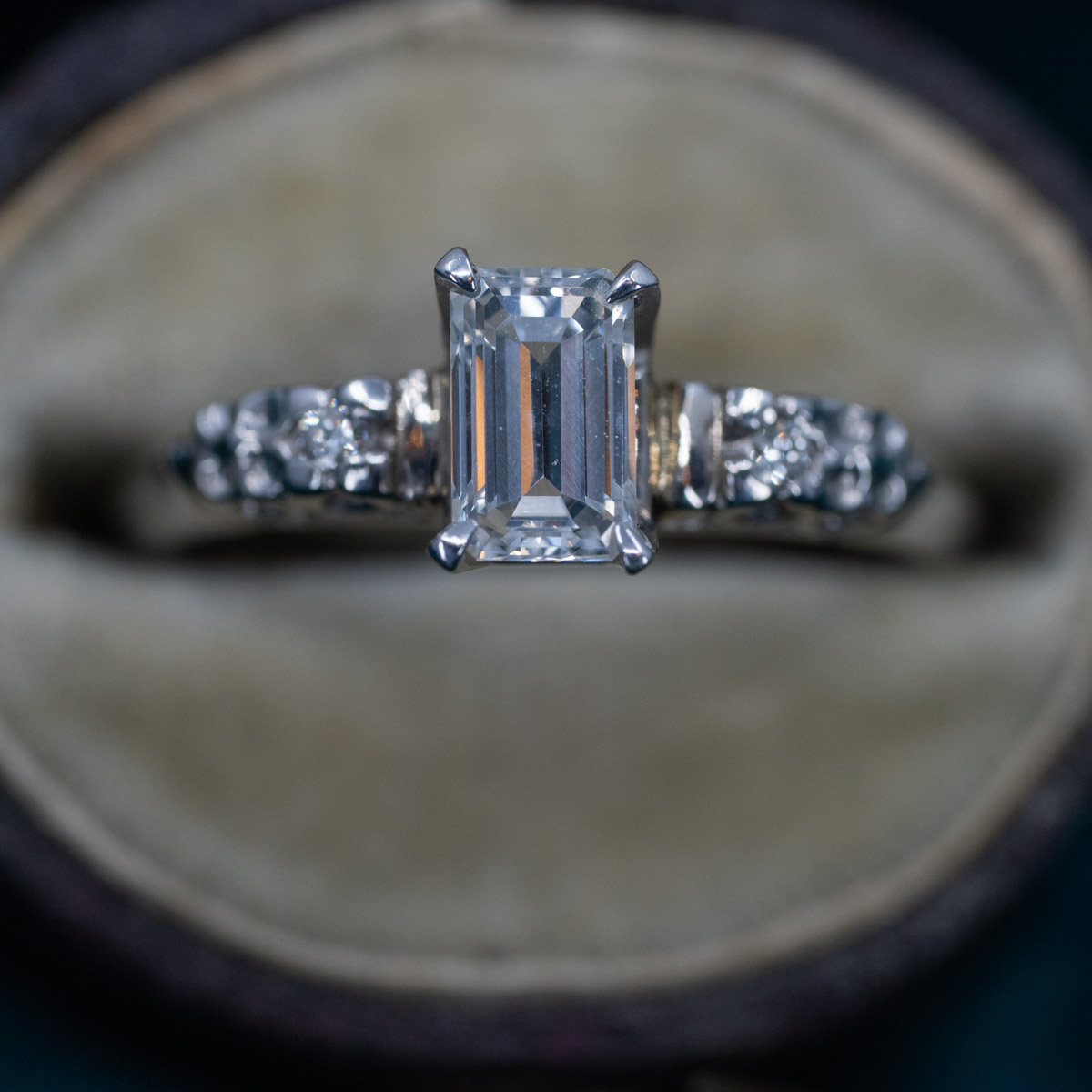 Simple Baguette Diamond Ring