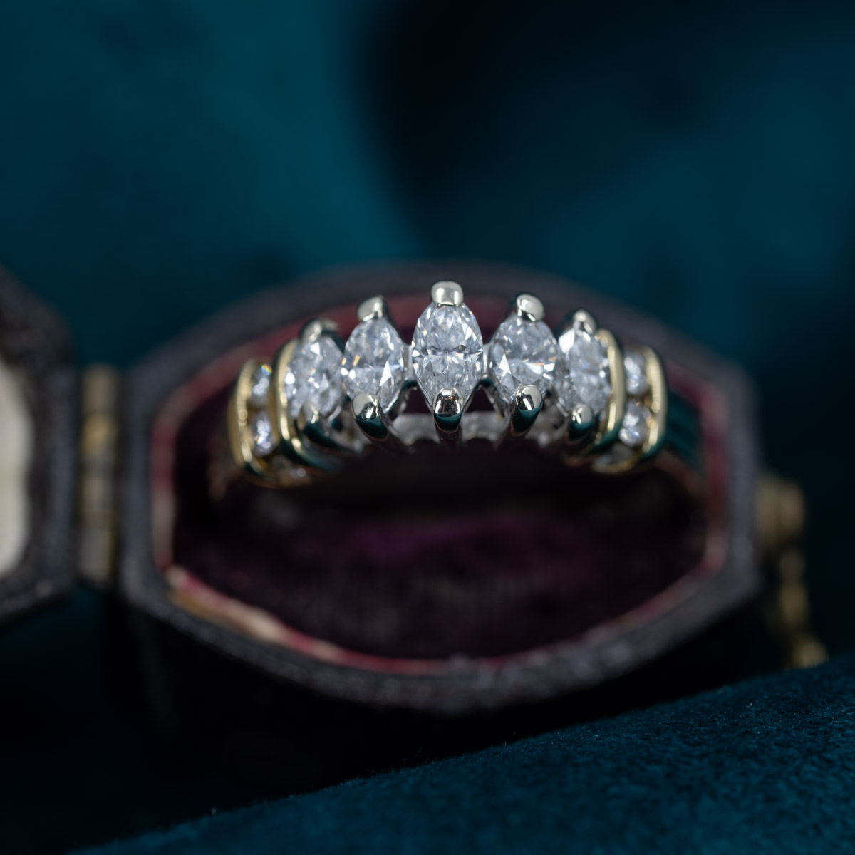 Five-Point Marquise Diamond Stunner Ring