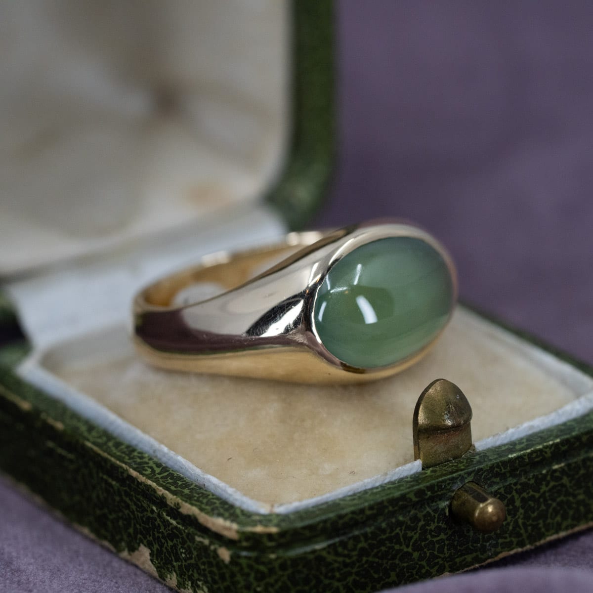 A-Grade Jade Signet Band