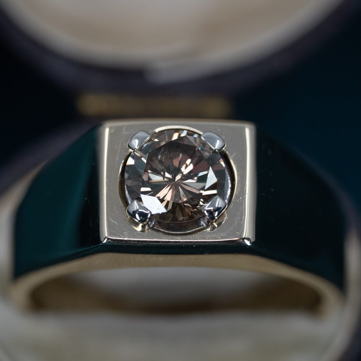 Light-Brown Diamond Ring