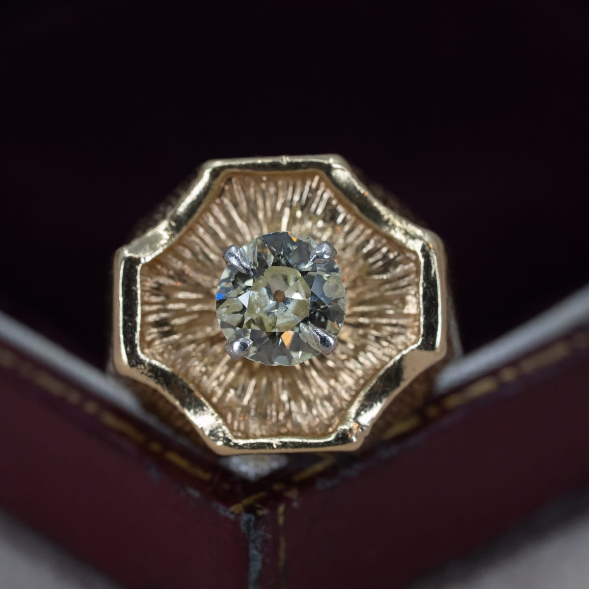 Old European Cut Prong Ring