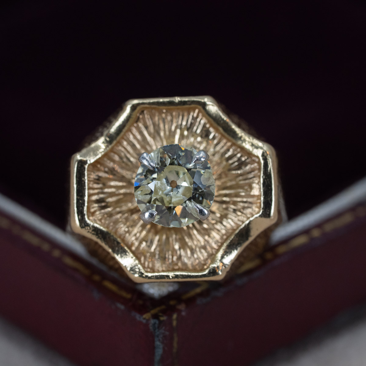 Old European Cut Prong Ring