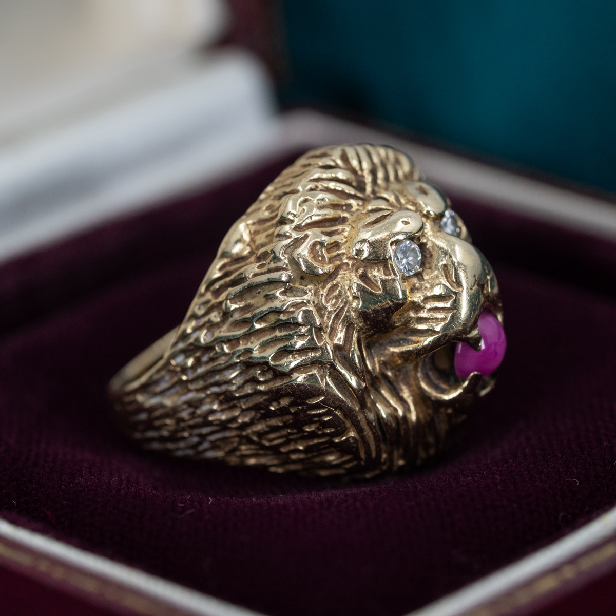Lions & Rubies & Diamonds, Oh My! Ring