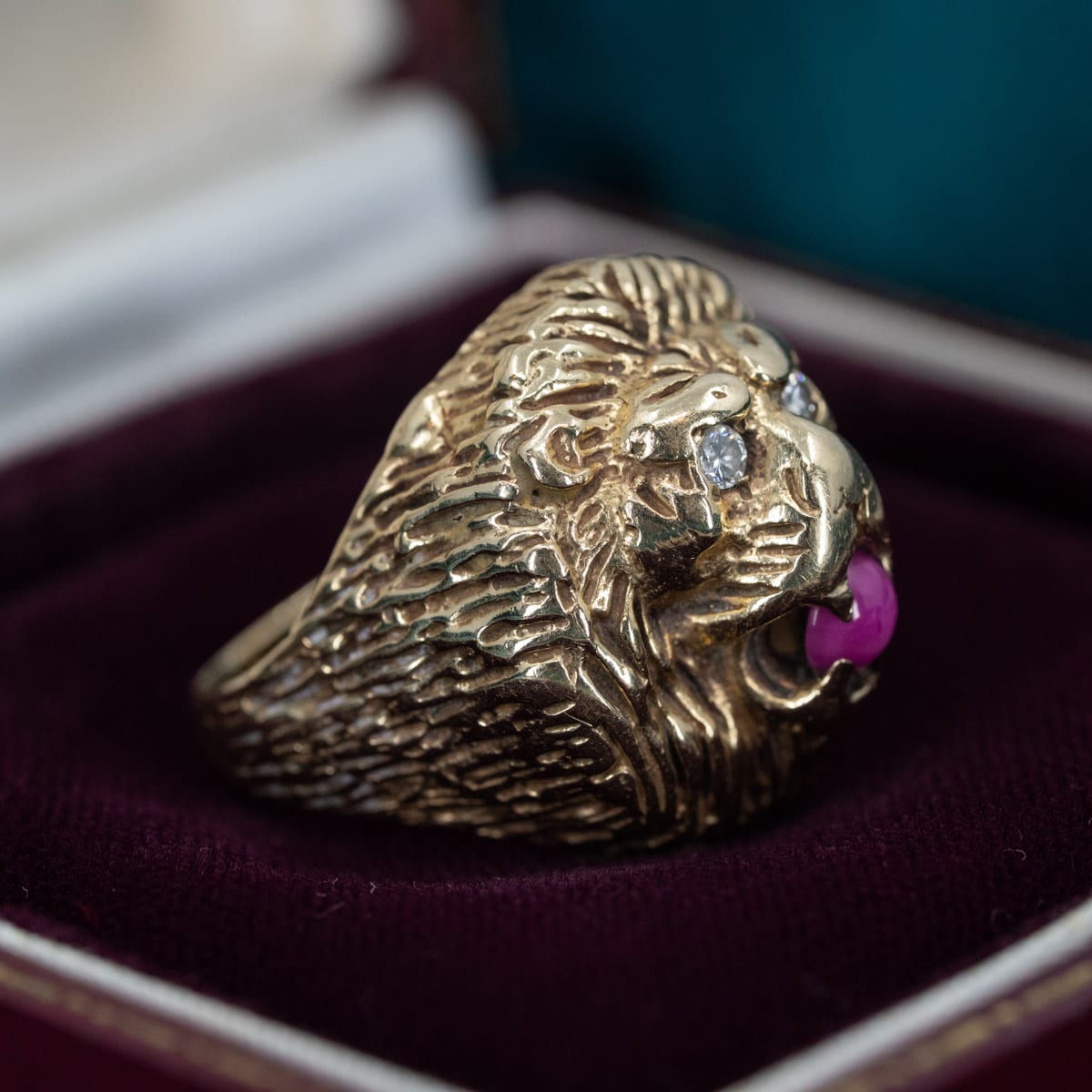 Lions & Rubies & Diamonds, Oh My! Ring