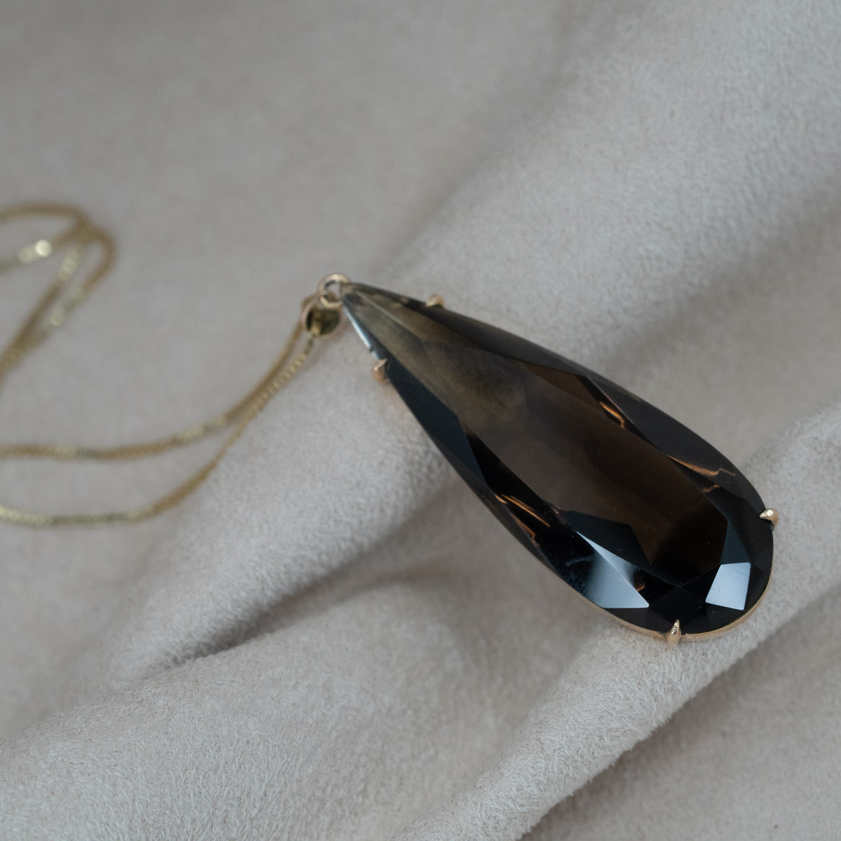 Smokey Quartz Ombre Necklace