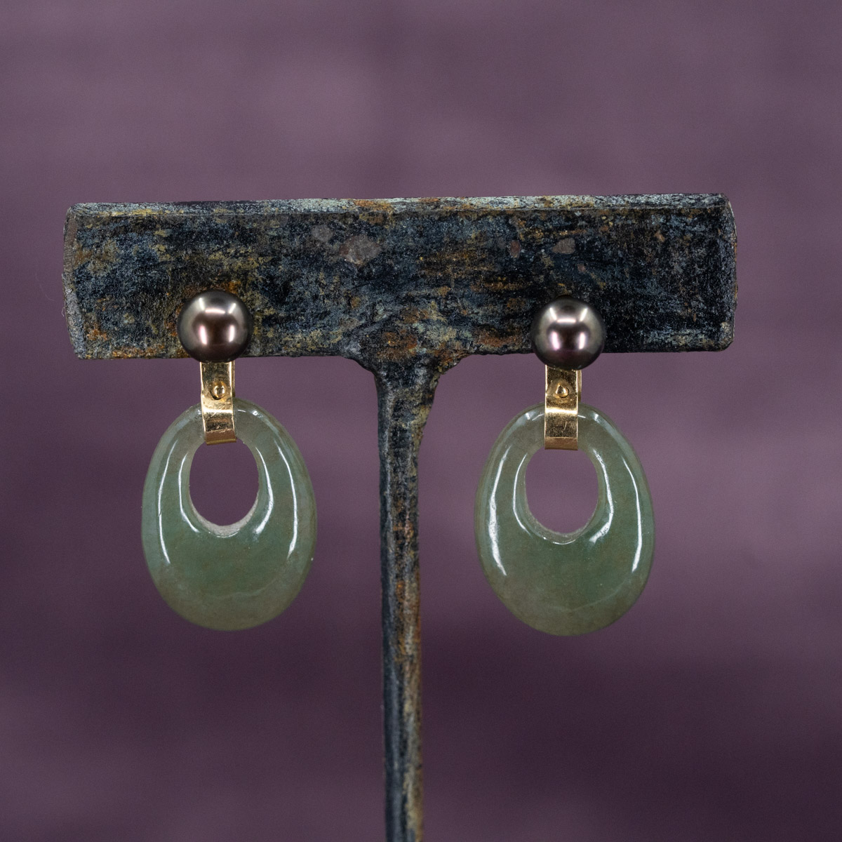 Jade & Tahitian Pearl Posts