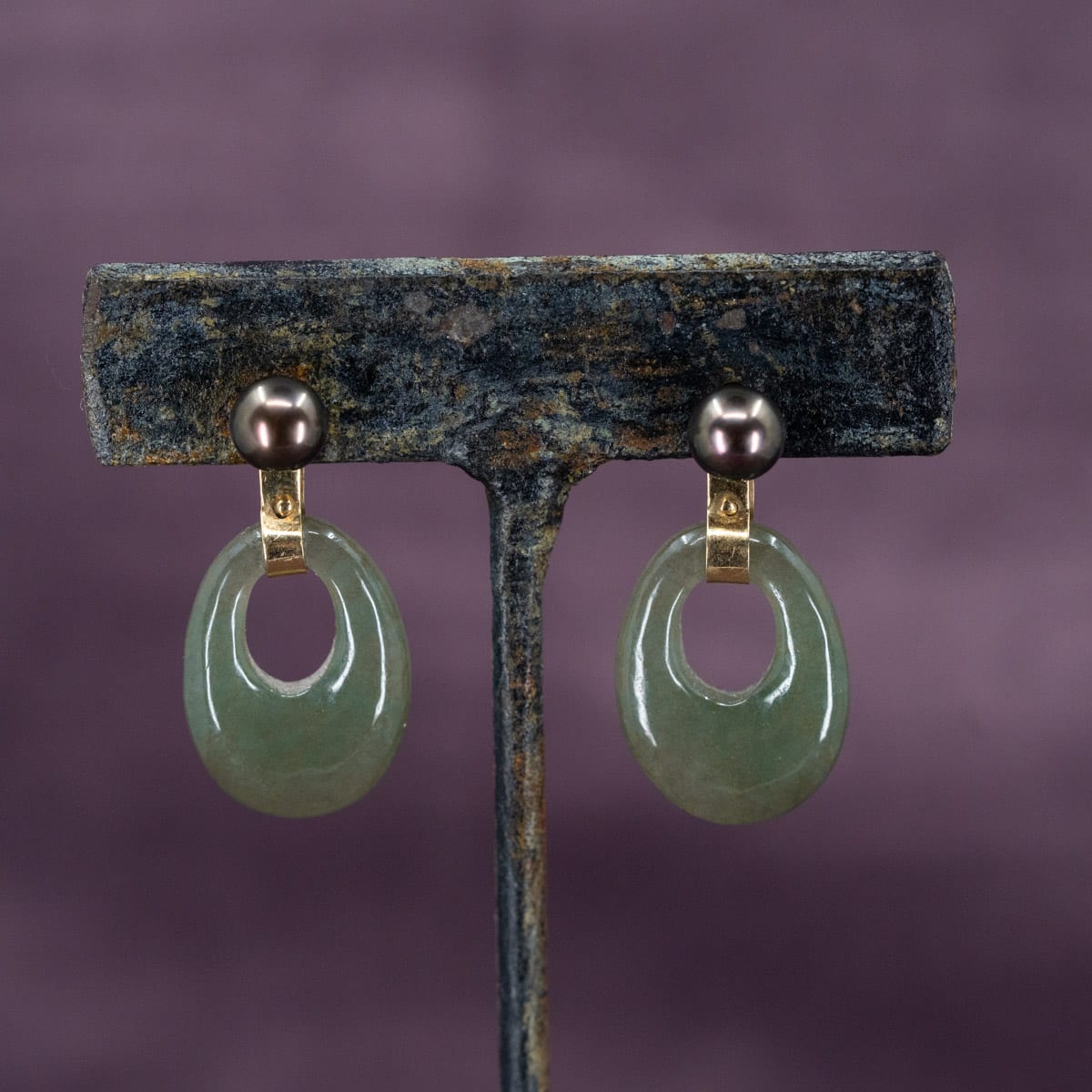Jade & Tahitian Pearl Posts