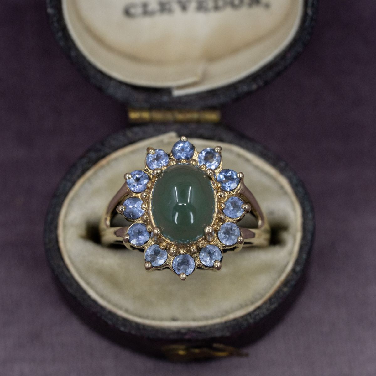Jade & Tanzanite Statement Ring