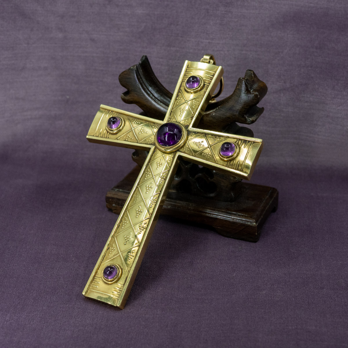 Victorian Gold & Amethyst Pectoral Cross