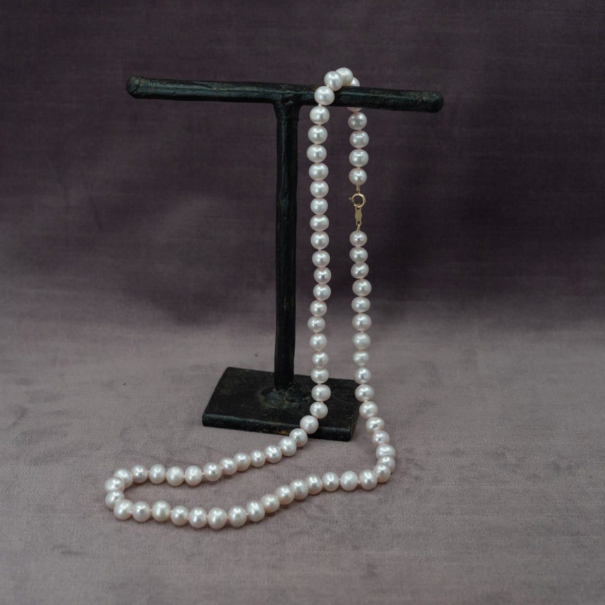 Natural Light Pink Strand of Pearls