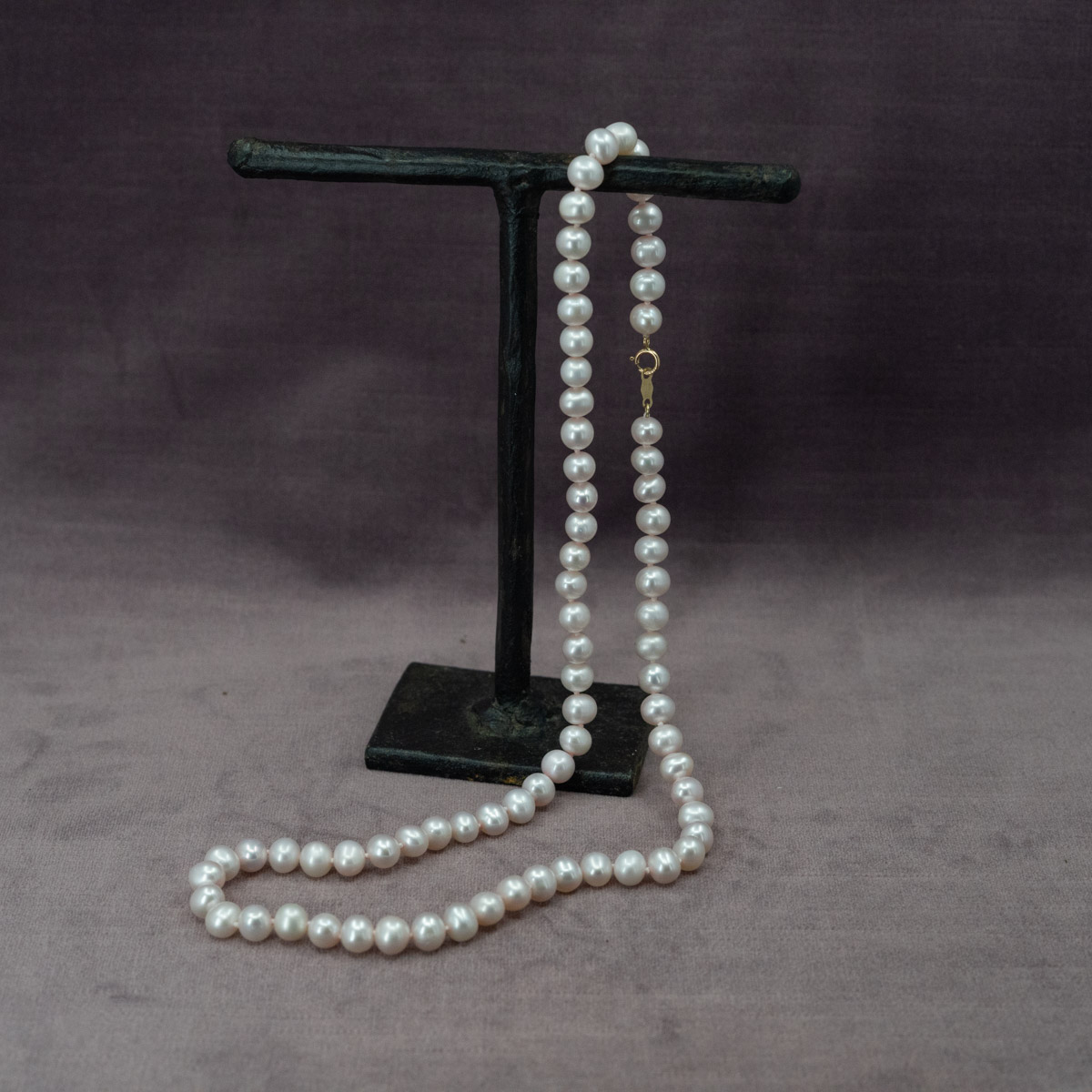 Natural Light Pink Strand of Pearls