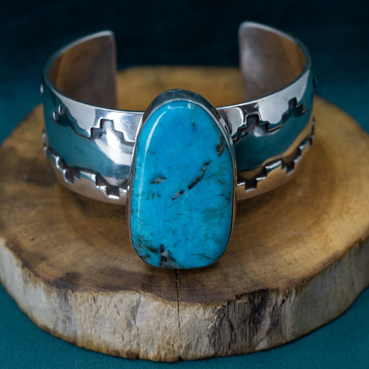 Oblong Turquoise Cuff