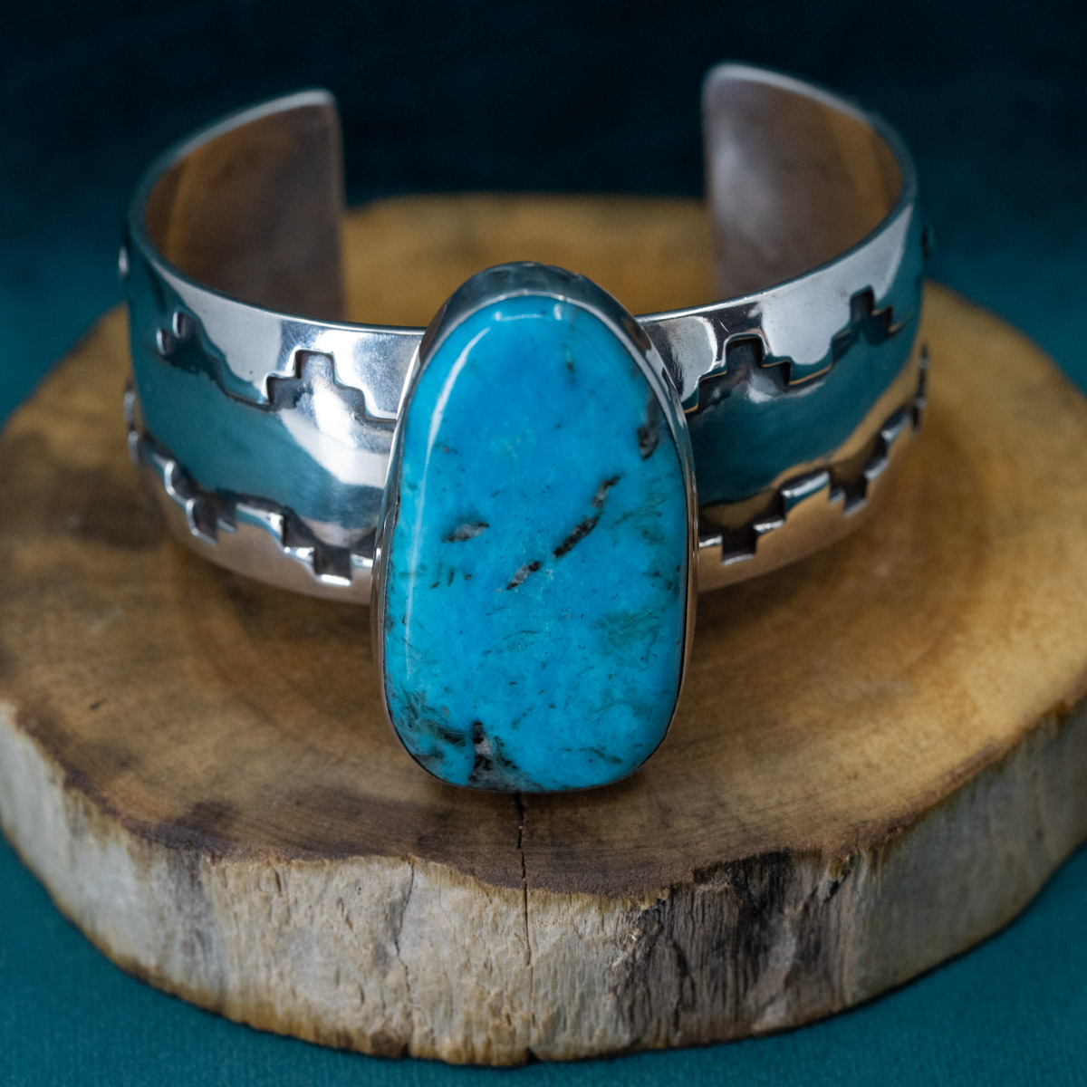 Oblong Turquoise Cuff