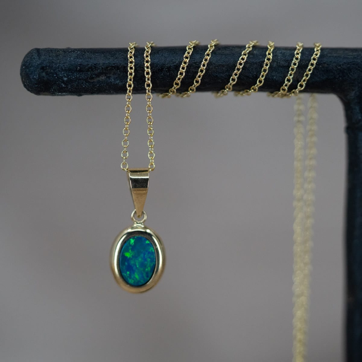 Australian Opal Oval Necklace