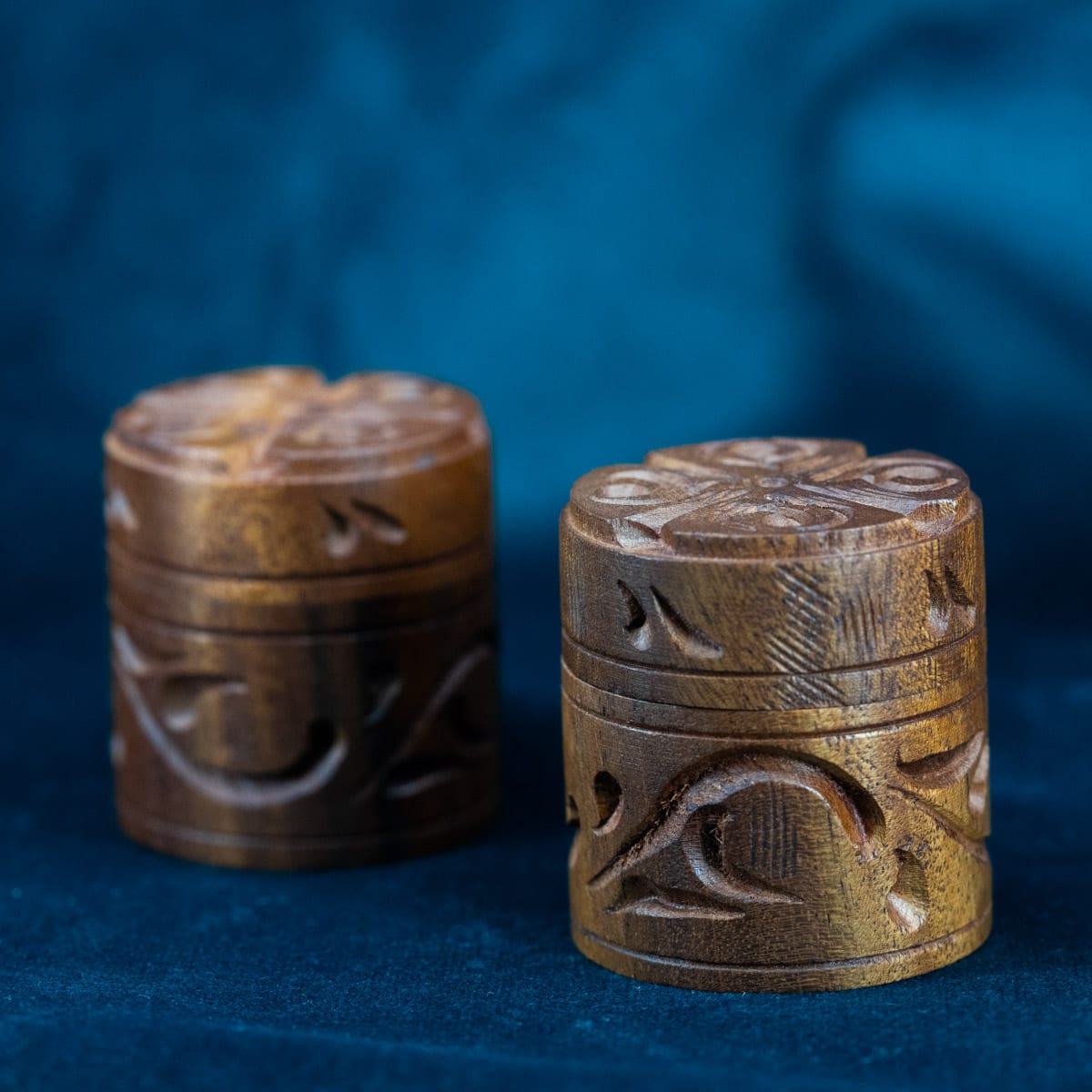 Hand Carved Wood Treasure Keeper