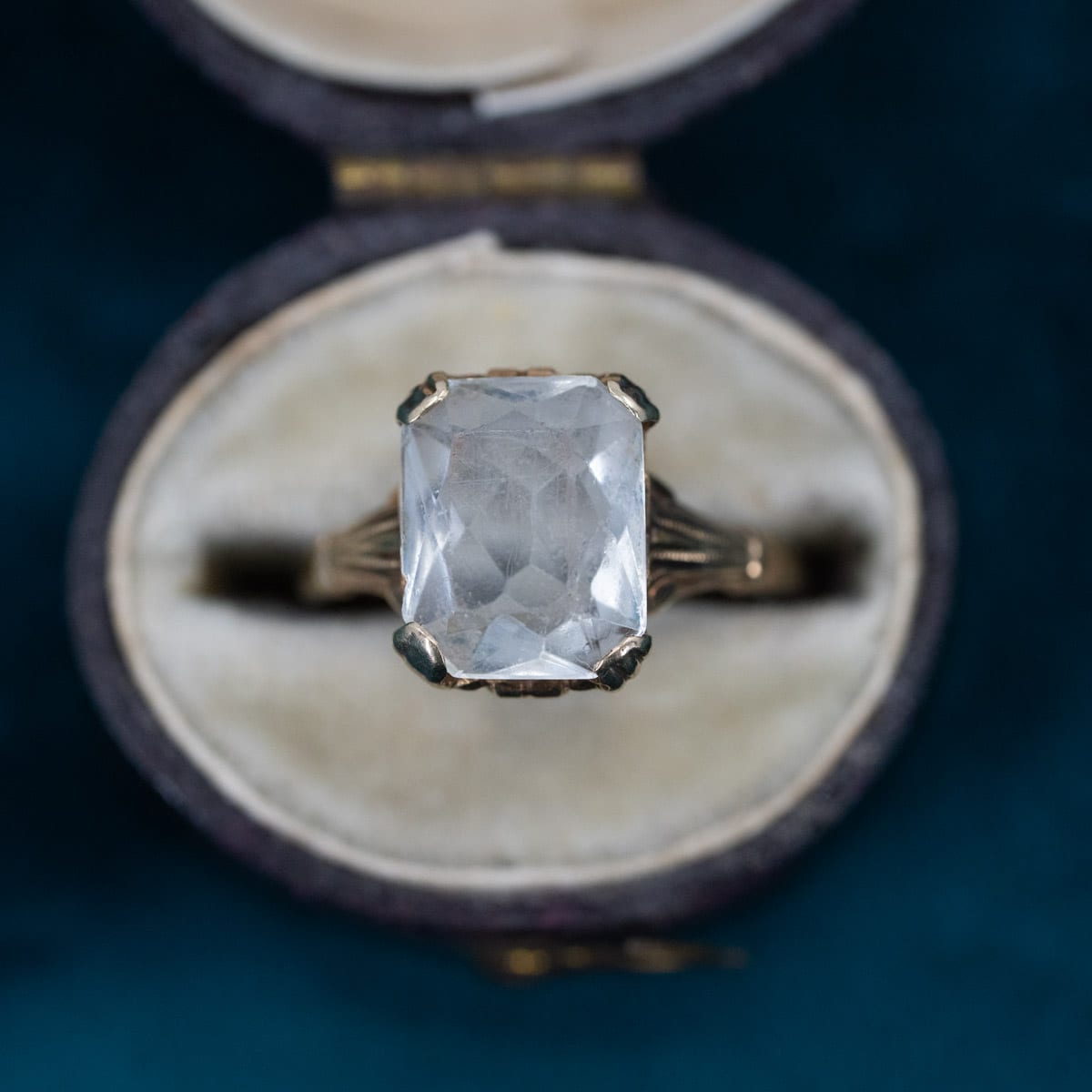 Victorian Clear Stone Ring