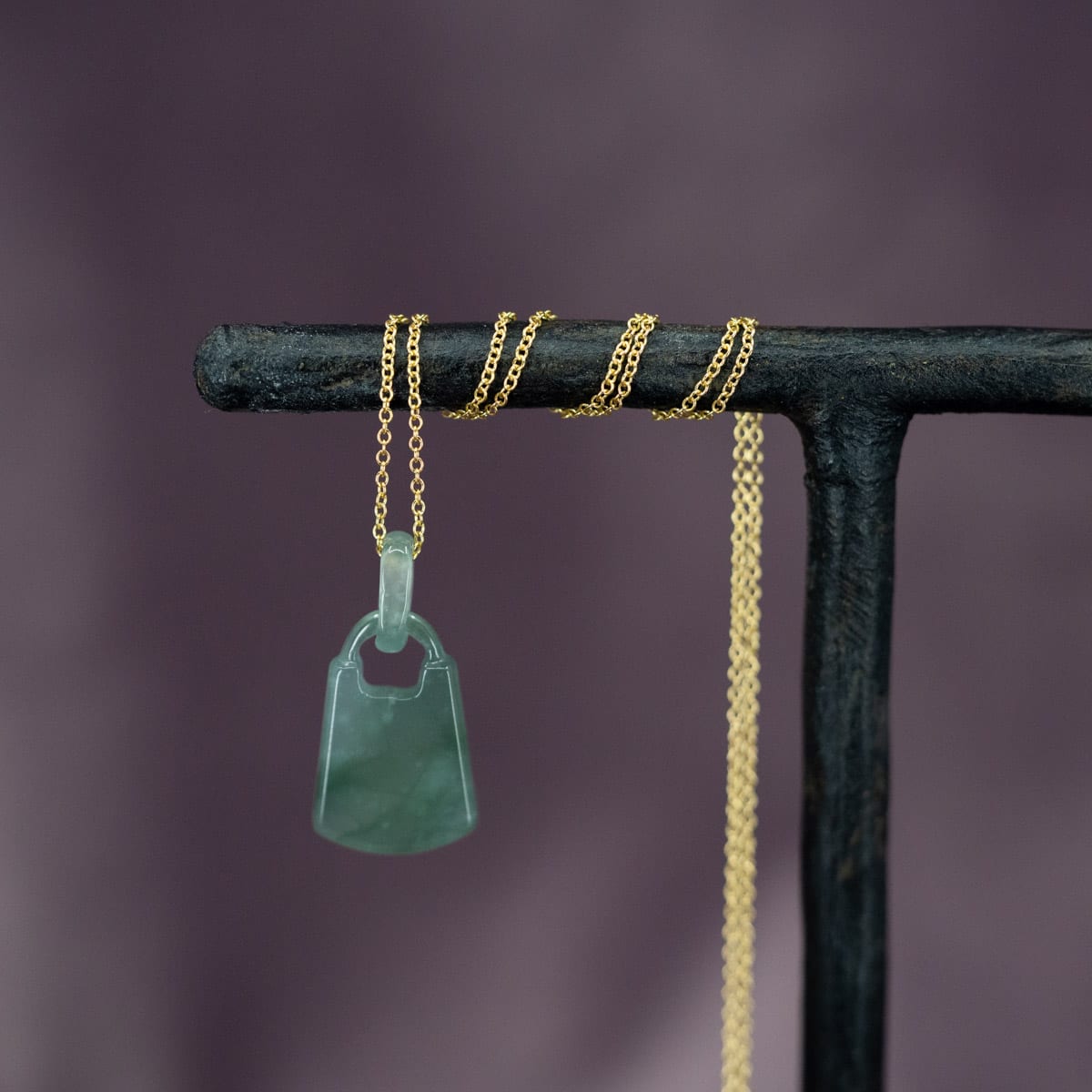 Guatemalan Jade Shield Necklace